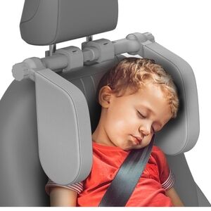 Yoocaa Gray Leather Car Sleeping Seat Headrest